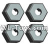 Wltoys 18428 Plastic Combination device, six angle wheel seat(4pcs)