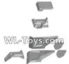 Wltoys 18428 The left and Right Body shell cover& Left and Right Tail wing-Black