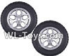 Wltoys 18428 Whole wheel unit(2 set)-Black