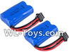 Wltoys 18428 Lipo Battery,6.4v 800mah Battery(2pcs)
