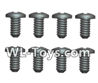 Wltoys 18428 Phillips pan head screws-ST2X6PB(8pcs)