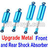 JJRC Q46 Upgrade Metal Front and Rear Shock Absorber Parts(Total 4pcs)