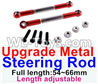 JJRC Q46 Upgrade Metal steering rod Parts(2pcs)-Red-(Full length-54~66mm)-Length adjustable