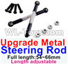 JJRC Q46 Upgrade Metal steering rod Parts(2pcs)-Black-(Full length-54~66mm)-Length adjustable