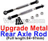 JJRC Q46 Upgrade Metal Rear axle Rod Parts(2pcs)-Black-(Full length-84-97mm)