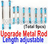 JJRC Q46 Upgrade Metal Rod Parts(Length adjustable)-9pcs-Blue