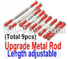 JJRC Q46 Upgrade Metal Rod Parts(Length adjustable)-9pcs-Red