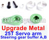JJRC Q46 Upgrade Metal Steering gear buffer A,B & Upgrade 25T Metal Servo Swing Arm-Green