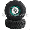 JJRC Q46 Whole wheel unit Parts(2pcs)-(Inlucde the Wheel Hub,Tire lether,Tire positioning ring)-(Diameter-110mm,Thickness-35mm,12mm hexagonal engagement)