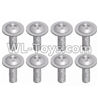 JJRC Q46 Pan head screws with cross media(8PCS)-M2.3X8