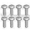 JJRC Q46 screws Parts-Cross recessed pan head screws(8PCS)-M2.5X8 PM