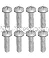 JJRC Q46 screws Parts-Cross recessed pan head screws(8PCS)-M2.5X10 PM