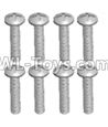 JJRC Q46 screws Parts-Cross recessed pan head screws(8PCS)-M2.5X12 PM
