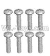 JJRC Q46 screws Parts-Cross recessed pan head screws(8PCS)-M2.5X14 PM