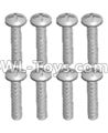 JJRC Q46 screws Parts-Cross recessed pan head screws(8PCS)-M2.5X16 PM