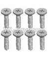 JJRC Q46 screws Parts-Cross recessed Flat head screws(8PCS)-M2X8 KM