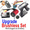 Wltoys 144001 Brushless set-Upgrade Brushless motor+ ESC+Motor gear +Receiver + Transmitter-70km/h