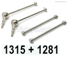 Wltoys 144001 Cardan shaft assembly Parts+ Dog Bone. Each is 2pcs.1315 + 1281