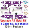 Wltoys 144001 Upgrade ALL Metal Kit. All 12-In-1 Package.5 Color you can choose.
