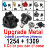 Wltoys 144001 Upgrade Metal Gearbox Cover + Front Steel Differential unit + Bearings + Bevel gear. 144001.1254 + 144001.1309 .