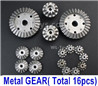 Wltoys 144001 Whole Metal Kit-(Metal gear,total 16pcs)