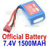 Wltoys 144001 Battery Packs,Lipo Batteries-7.4V 1500MA 25C Battery-61x33x20mm-A959-B-23