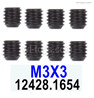Wltoys 144001 M3 Machine screws(8pcs)-M3X3-12428.0098