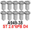 Wltoys 144001 Screws-Cross Pan head Self-tapping screws-2.6x6PB-8pcs-A949-38