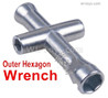 Wltoys 144001 Upgrade Outer Hexagon Wrench For the Wheels M3 M4 Nuts