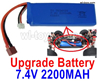 Wltoys 144002 Upgrade Parts Battery-7.4V 2200mah 25C Battery-1pcs-100X33X15mm-115.5g.