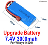 Wltoys 144002 Upgrade Parts 3000mah Lipo Battery Packs. Run More time and More Power.