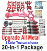 Wltoys 144002 Upgrade ALL Metal Kit. All 20-In-1 Package.5 Color you can choose.