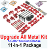 Wltoys 144002 Upgrade ALL Metal Kit. All 11-In-1 Package.5 Color you can choose.