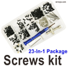Wltoys 144002 Upgrade Screws Assembly kit Parts. Include most of the Screws, Screws driver, Pins, Nut, etc.