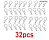 Wltoys 144002 32pcs Clips,R-Clips,RC Car body Clips.RC Body clips.It Includes 32pcs.