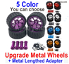 Wltoys 144002 Upgrade Parts Metal Wheels Tires + Upgrade Metal Lengthed 24mm Hex wheel seat.5 Color you can choose.