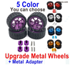 Wltoys 144002 Upgrade Parts Metal Wheels Tires + Upgrade Metal Hex wheel seat.5 Color you can choose.