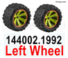 Wltoys 144002 Left Wheel unit.144002.1992. The Left Tires.Total 2 set.