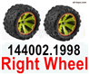 Wltoys 144002 Right Wheel unit.144002.1998.The Right Tires.Total 2 set.