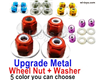 Wltoys 144002 Upgrade Parts Metal Nut for the Wheel and Washer.5 set.5 Color you can choose.
