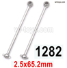 Wltoys 144002 Universal drive shaft set144001.1282.Total 2pcs.The size is 2.5x65.2mm.