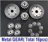 Wltoys 144002 Whole Metal Differentials Gear Kit.Total 16pcs.