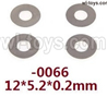 Wltoys 144002 12428.066 Flat washers.Total 4PCS. The size is 12X5.2X0.2mm.