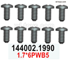 Wltoys 144002 screws Parts-1.7X6PWB5 Screw set-144002.1990.Total 10pcs.