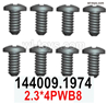 Wltoys 144002 screws Parts-104009.1974 Screws.2.3X4PWB8.Total 8pcs.