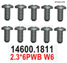 Wltoys 144002 screws Parts-14600.1811 Screws.2.3X6PWB W6.Total 10pcs.