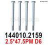 Wltoys 144002 screws Parts-144010.2159 Screws.2.5x47.5PM D6.Phillips round head machine thread step screws.Total 4pcs.