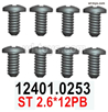 Wltoys 144002 screws Parts-12401.0253 Screws.ST 2.6x12PB Screws.Total 8pcs.