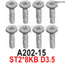 Wltoys 144002 Screws Parts-A202-15 Screws. ST2x8KB D3.5.Total 8pcs.