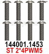 Wltoys 144002 Parts.144001.1453 Screws. ST2x4PWM5.Total 8pcs.